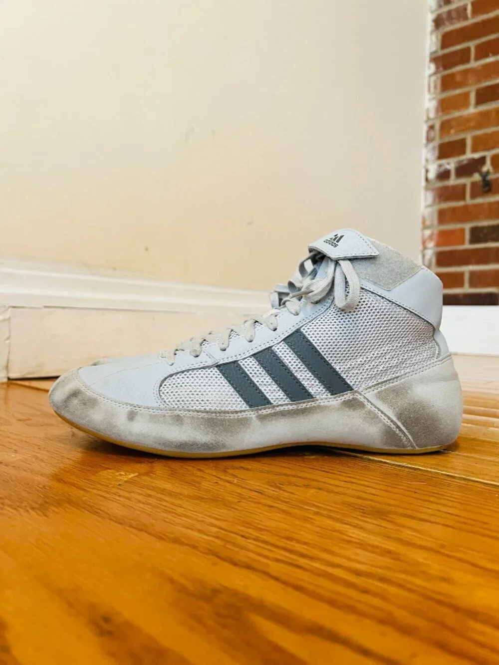 Adidas HVC 2 Men's Wrestling Boxing Shoes Dark Onyx Gray Size 9.5